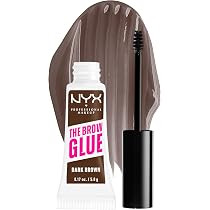 NYX PROFESSIONAL MAKEUP The Brow Glue, Extreme Hold Tinted Eyebrow Gel - Dark Brown | Amazon (US)