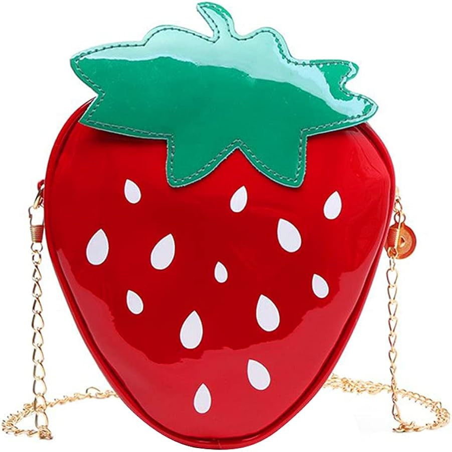Toddle Little Purse Novelty Fruit Shape Handbag PU Crossbody Metal Chain Shoulder Bag Womens Girl... | Amazon (US)