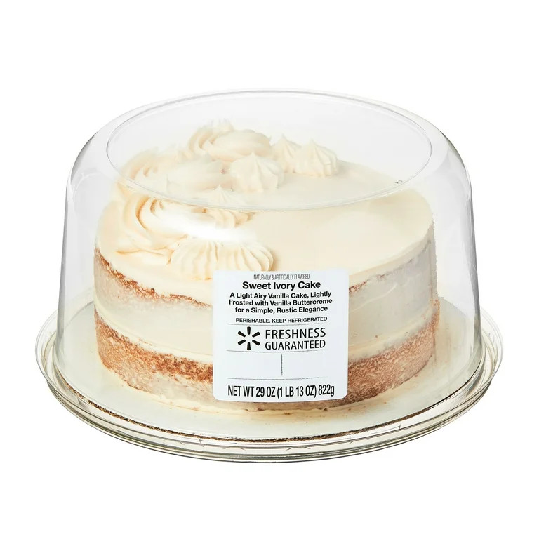 Freshness Guaranteed 7" Sweet Ivory White Cake, 29 oz (Refrigerated) | Walmart (US)