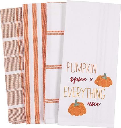 KAF Home Pantry Kitchen Holiday Dish Towel Set of 4, 100-Percent Cotton, 18 x 28-inch (Pumpkin Sp... | Amazon (US)