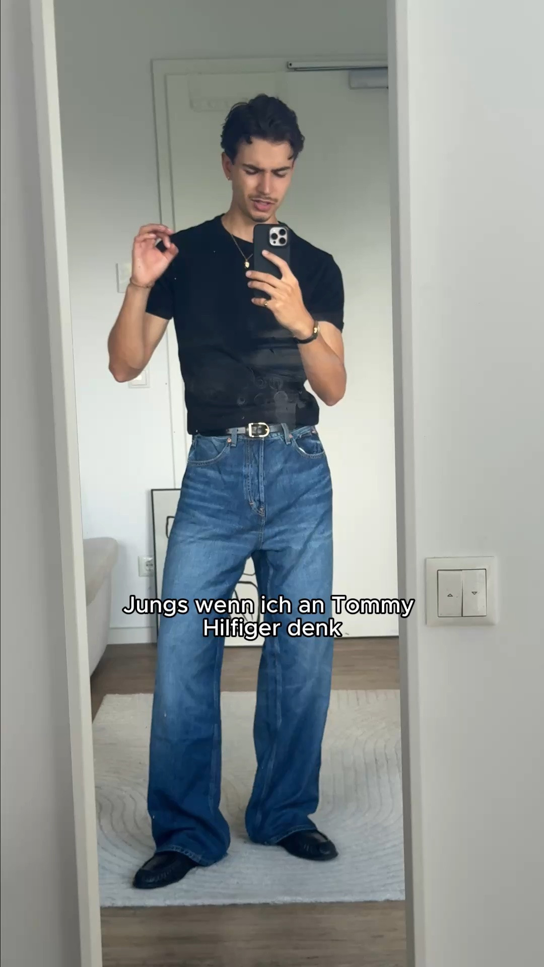 Ich bin 185cm groß wiege 75 kg und trage eine Size 31/34