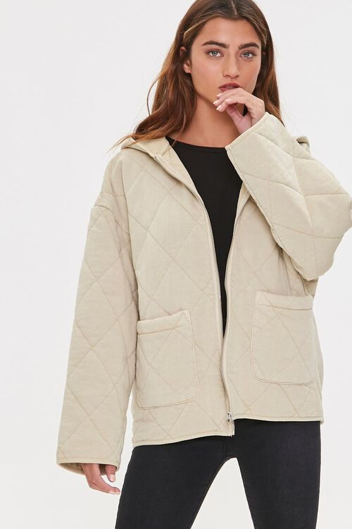 Quilted Zip-Up Hoodie | Forever 21 (US)