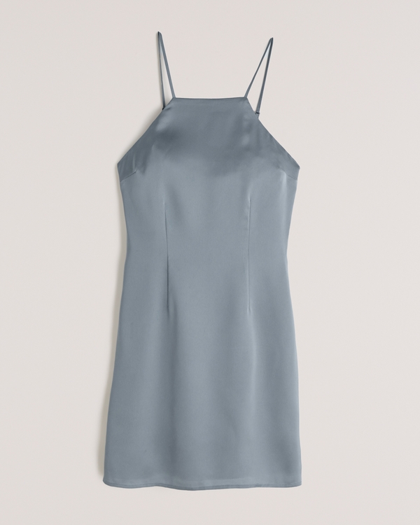 Women's A-Line Halter Slip Mini Dress | Women's Dresses & Jumpsuits | Abercrombie.com | Abercrombie & Fitch (US)