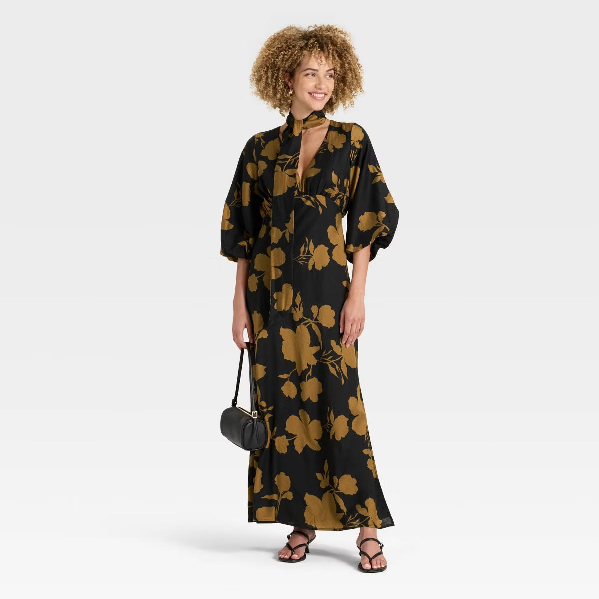 Women's Tie Neck Maxi Dress - A New Day™ | Target