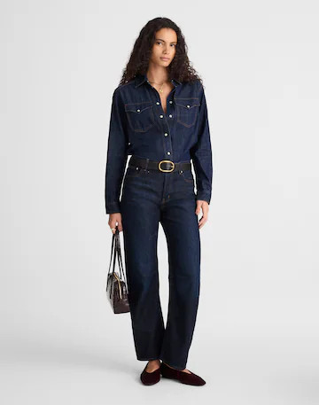 The Tall Darted Barrel-Leg Jean in SoftDrape | Madewell