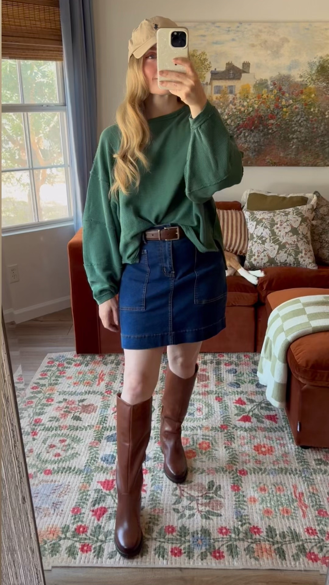 this nordstrom anniversary sale oversized top is one of my fav clothing sales finds so far! super comfy, flattering, 100% cotton… love!

wearing my normal small in the top. small in the denim skirt and 26 extra short in the 90s jeans.

riding boots run a little snug, so i sized up a 1/2 size. 

new balance sneakers tts and super comfy.

#LTKSaleAlert #LTKootd #LTKdayinmylife