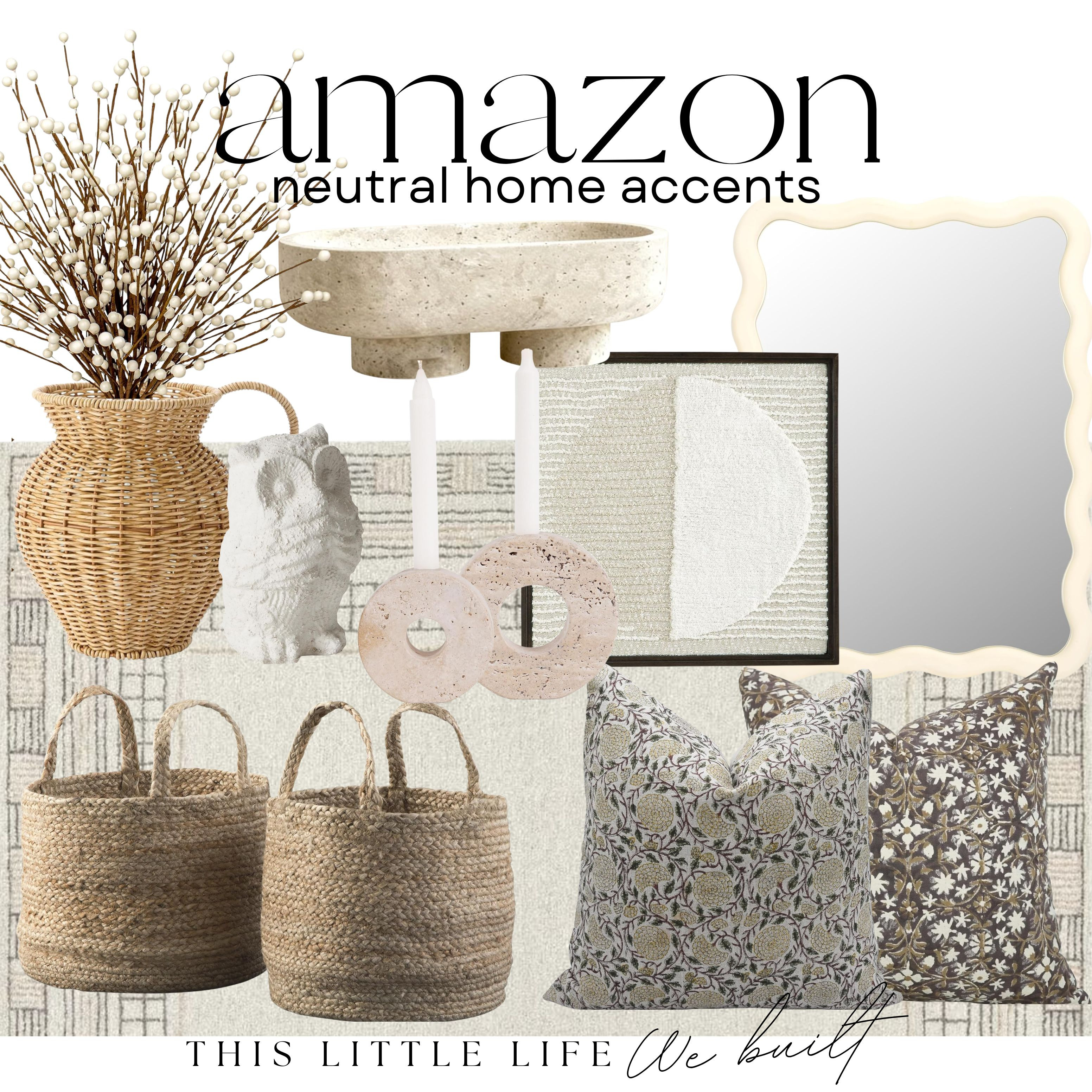 Amazon Neutral Home
Amazon Home / Winter Home / Textured Throw Pillows / Cozy Neutral Blankets / Woven Baskets / Ceramic Vases / Textured Vases / Decorative Trays / Linen Curtains / Minimalist Wall Art / Rattan Accent Chairs / Stoneware Bowls / Neutral Area Rugs / Light Oak Furniture / Organic-Shape Mirrors / Faux Greenery / Faux Florals / Marble Accent Pieces / Soft Wool Rugs / Neutral Furniture / Sculptural Lighting / Earth-Toned Decor / Reclaimed Wood Accents / Subtle Patterned Pillows / Jute Rugs / Handcrafted Pottery / Layered Textures / Clean Lines & Natural Materials / Travertine Decor / Coffee Table Decor / Open Shelving Decor / Bookshelf Decor / Decorative Books / Marble Accents / Neutral Spring / Organic Modern Decor / Brass Candlestick Holders / Marble Decorative Boxes / Linen Accents / Woven Blanket Baskets / Neutral Wallpaper / Scalloped Decor / Neutral Home Furniture / Living Room Furniture / Entryway Furniture / Bedroom Furniture / Linen Sofa / Neutral Accent Chairs / White Oak Coffee Table / Arched Cabinets / Fluted Furniture /  

 #LTKSeasonal #LTKHome