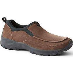 Men's All Weather Suede Leather Slip On Moc Shoes | Lands' End (US)