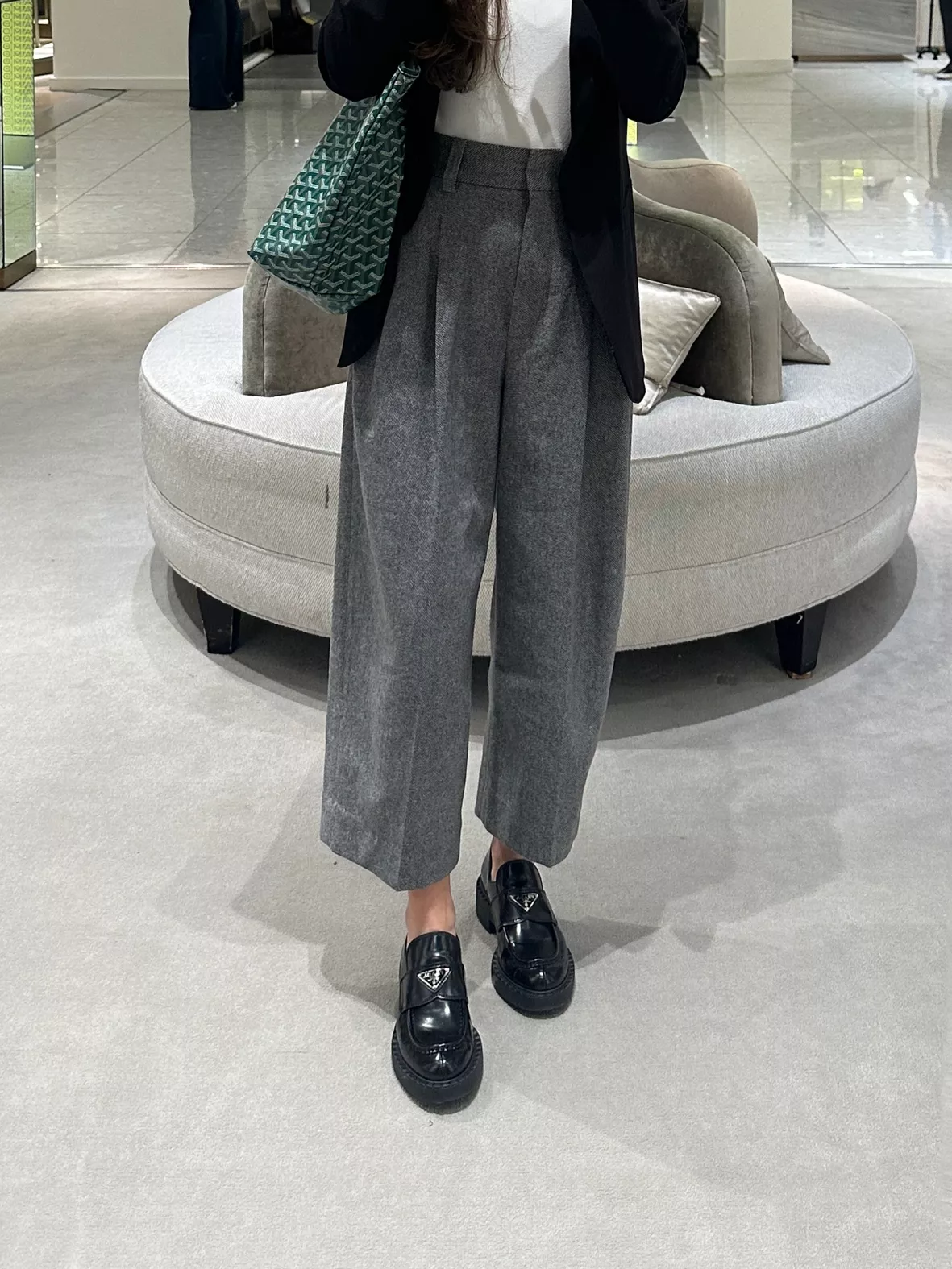 Prada Leather Triangle Logo Loafers curated on LTK Prada Leather Triangle Logo Loafers curated on LTK