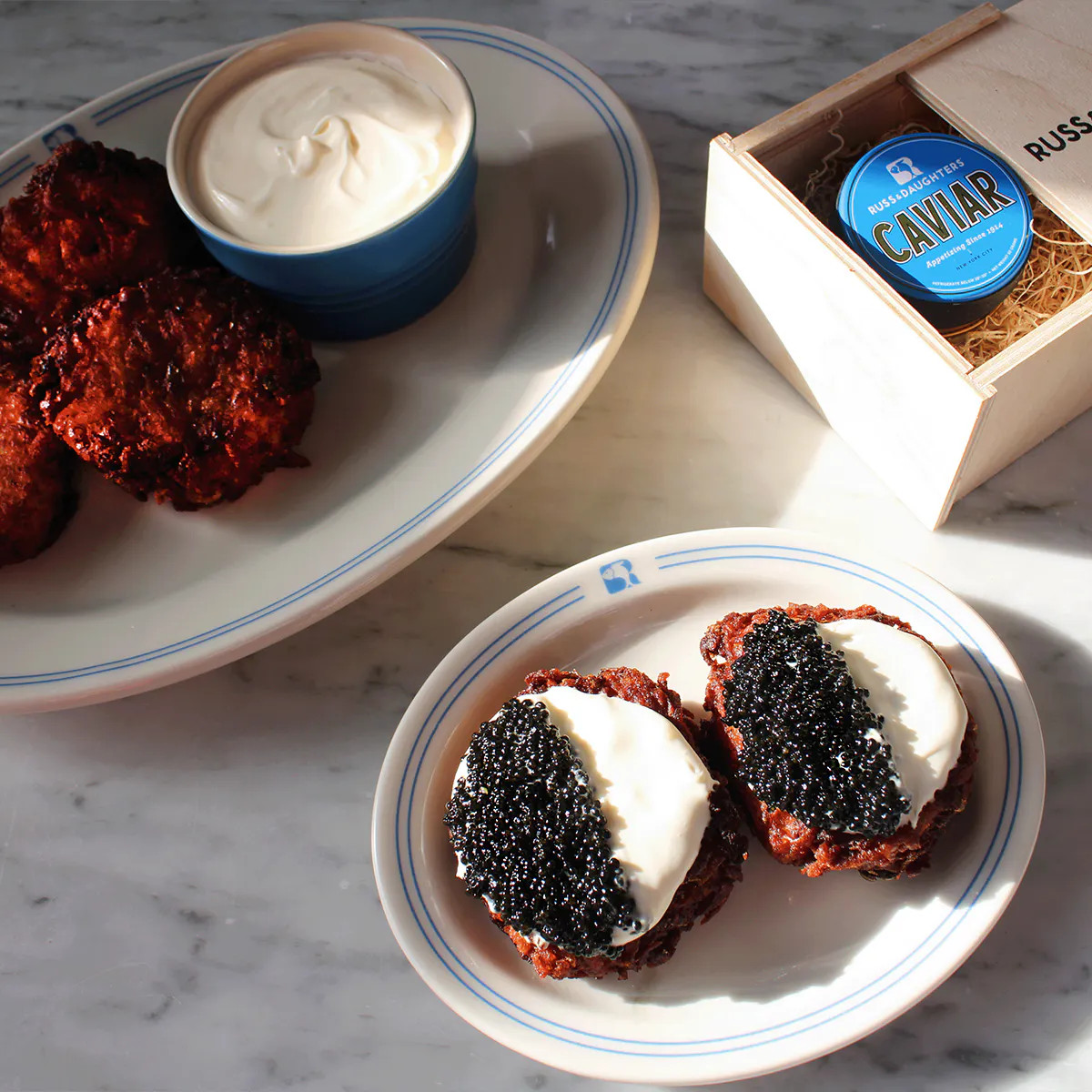 Caviar Lover's Black & White by Russ & Daughters | Goldbelly | Goldbelly