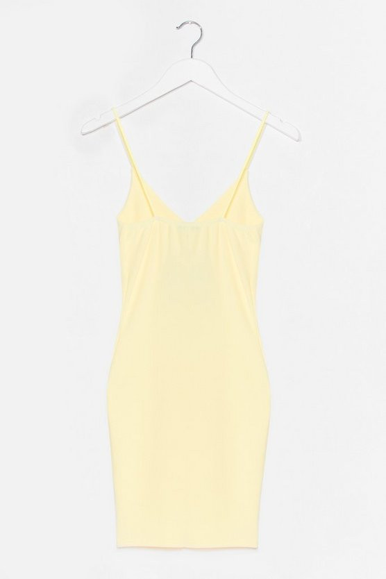 Black Midi Bodycon Dress with V-Neckline | Nasty Gal (US)