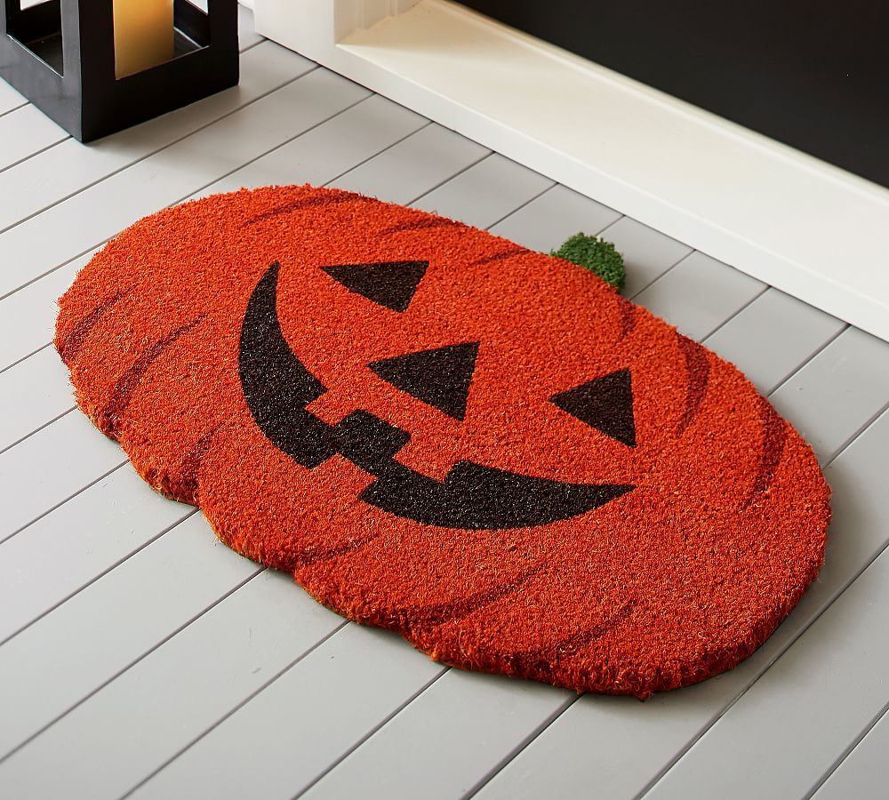 Carved Pumpkin Doormat | Pottery Barn (US)