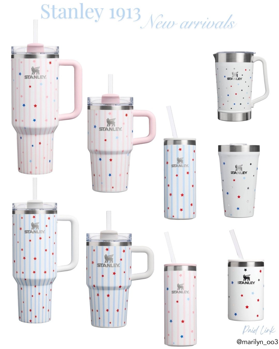 ✨ Nuevos arrivals de Stanley y estoy 😍
Los prints de estrellas + rayas en rosa y azul son demasiado cute 🇺🇸⭐️ Perfectos para summer vibes, road trips y cafecito on the go ☕️🥤

¿Cuál es tu favorito? 👀
🩷 Rosa striped
💙 Azul striped
🤍 White stars

#LTKSeasonal #LTKSwim #LTKTravel
