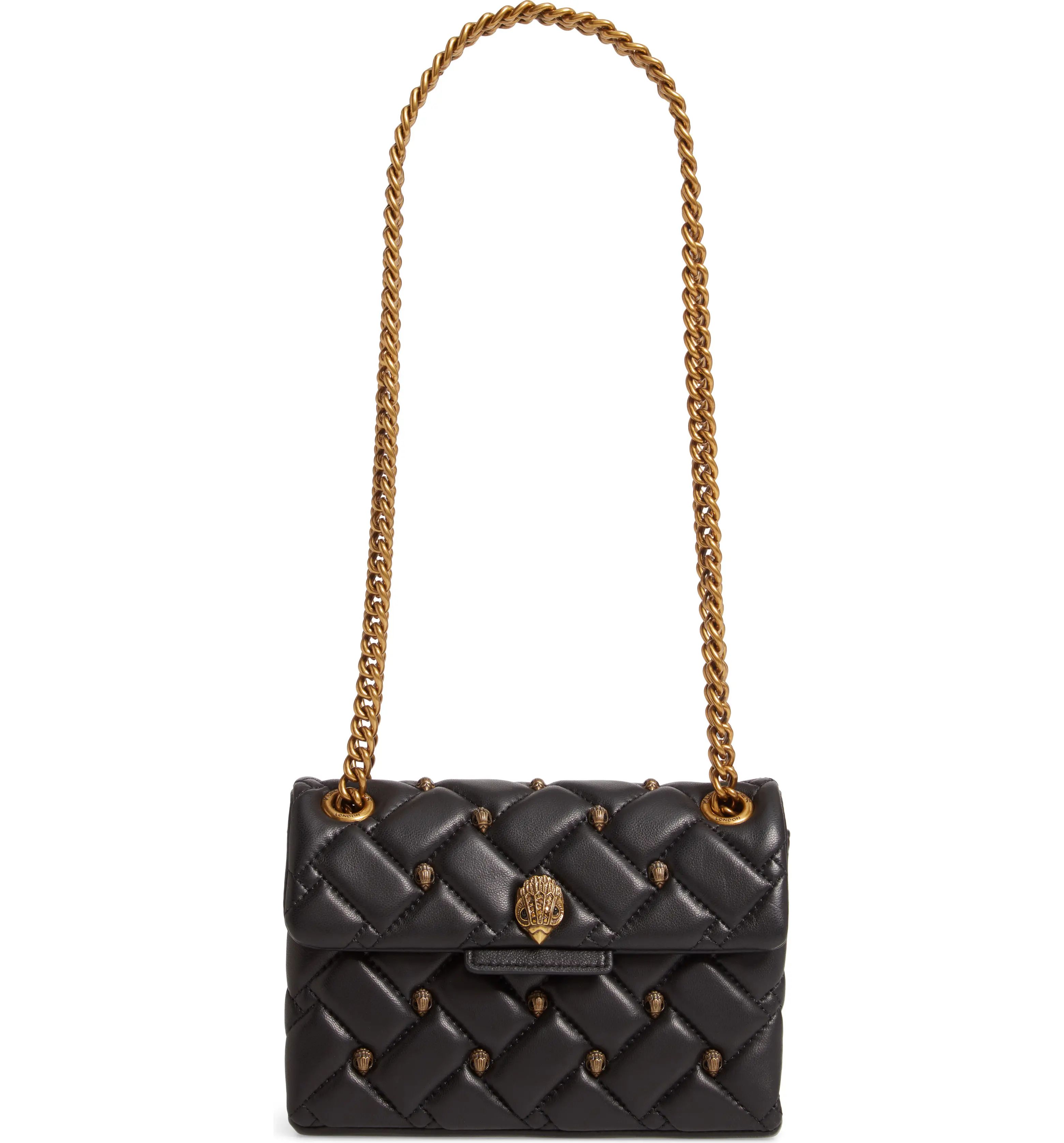 Mini Kensington Eagle Studded Quilted Leather Crossbody Bag | Nordstrom