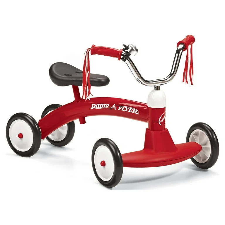 Radio Flyer Scoot About Triciclo para Niños Pequeños de 1 a 3 Años, Estructura de Acero Roja | Walmart (US)