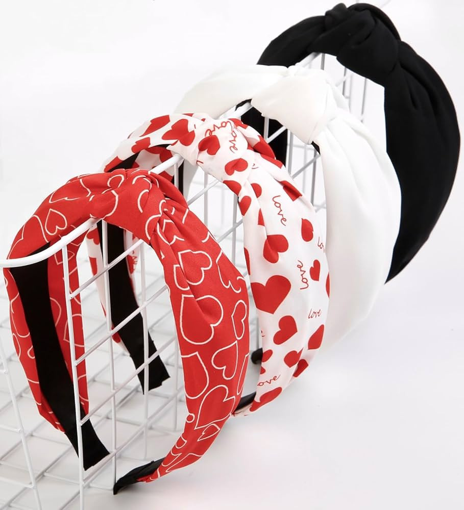 Mother's Day Headbands for Women Girls Heart Headbands Non Slip Cute Knotted Headband Fashion Wom... | Amazon (US)