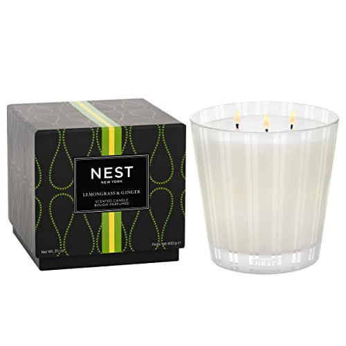 NEST Fragrances 3-Wick Candle- Lemongrass & Ginger , 21.2 oz | Amazon (US)