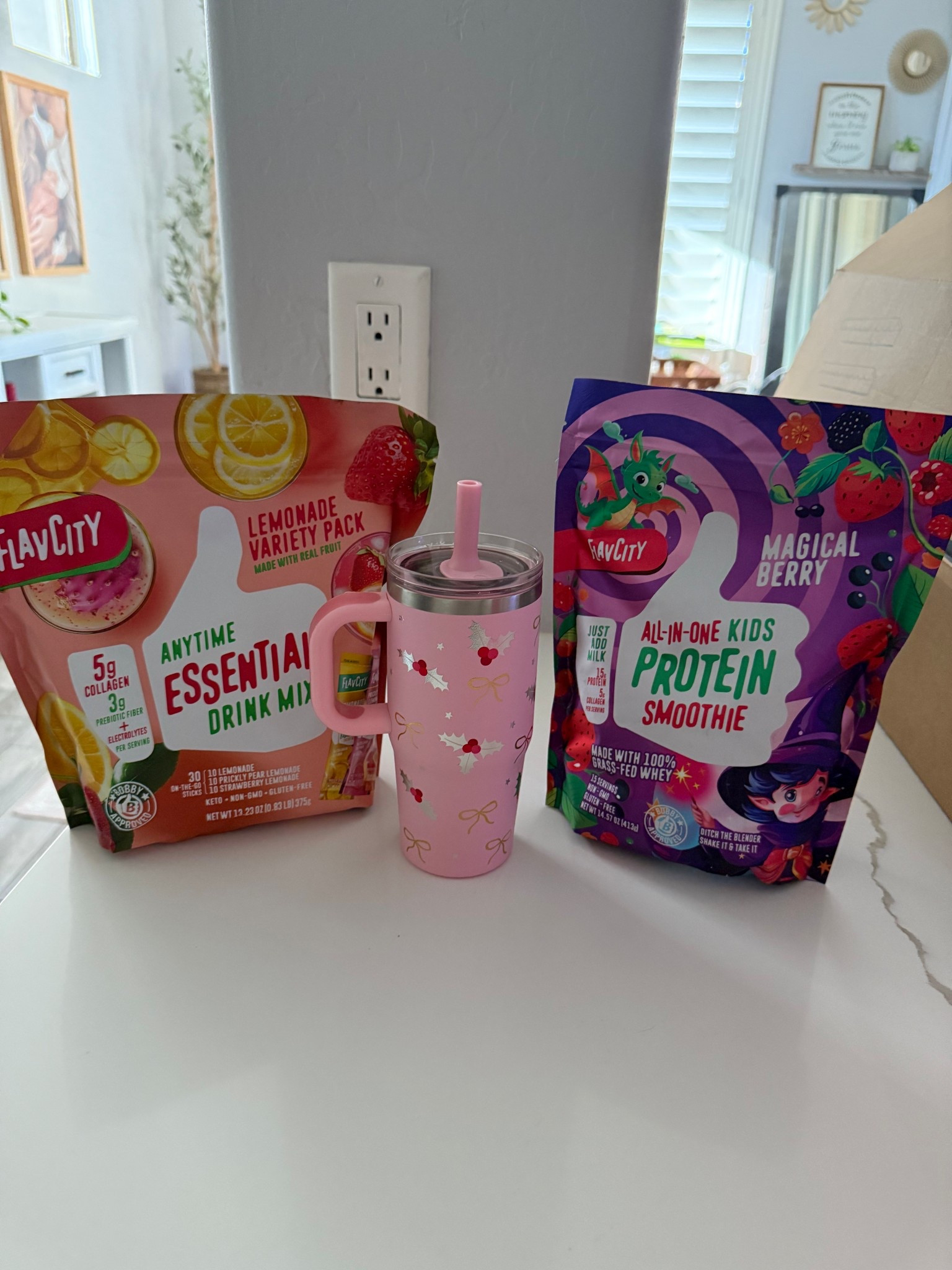 This essential lemonade packets so delicious! 5g collagen, prebiotic fiber, and electrolytes! My new fav drink to have with a Spindrift!

Also love this berry flavor protein powder for Emrie! It’s packed with 15g of fiber and delicious! 

#flavcity #dailyessentials 

#LTKSaleAlert #LTKKids