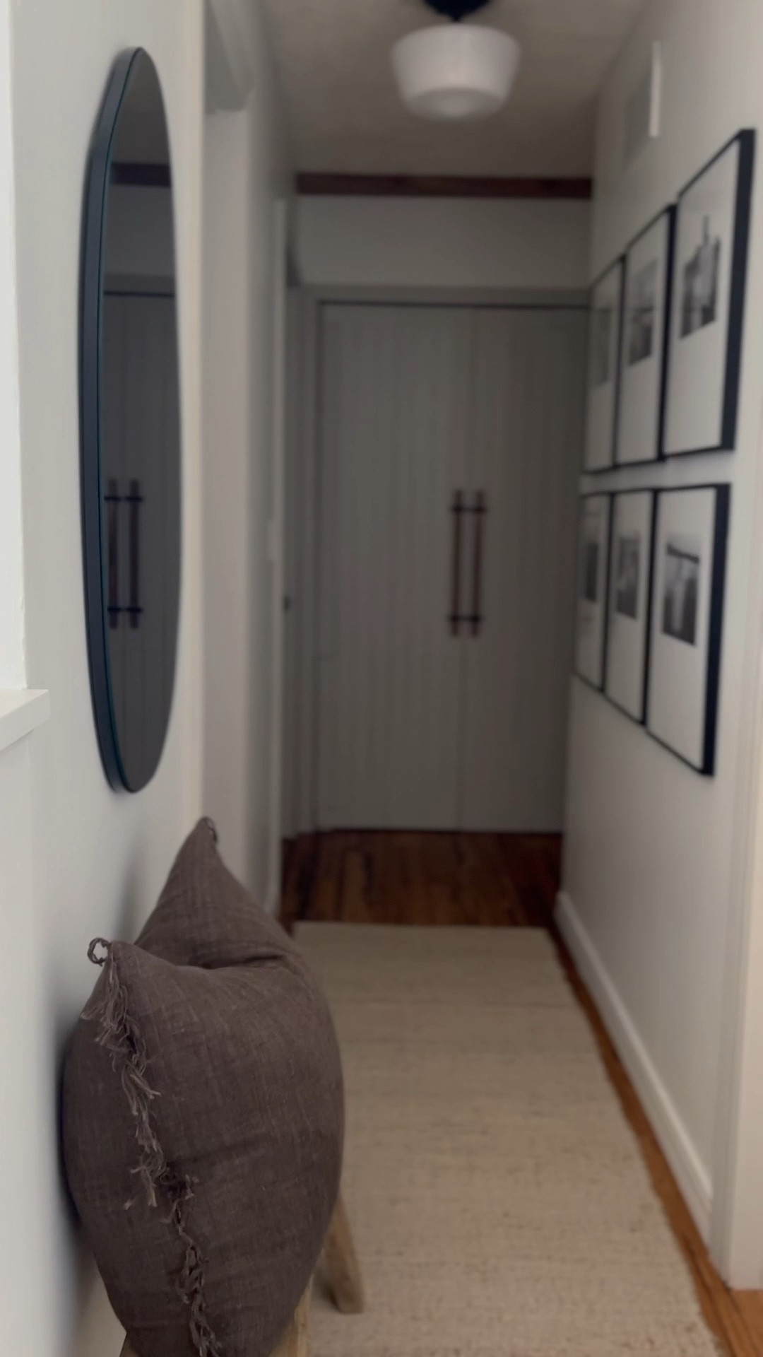 hall nook refresh! fresh coat of paint lead to a little refresh. LOVE LOVE this organic frame mirror & it’s so affordable, prime! my frames are customizable - 16x20 created the offset matte. have it saved in IG highlights. my favorite no shed jute rug is perfect as a runner! have this in 3 sizes it’s so good

#LTKhome #LTKfindsunder50 #LTKsalealert