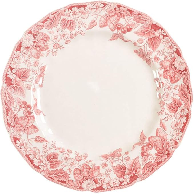 Johnson Brothers Strawberry Fair Pink Dinner Plate | Amazon (US)