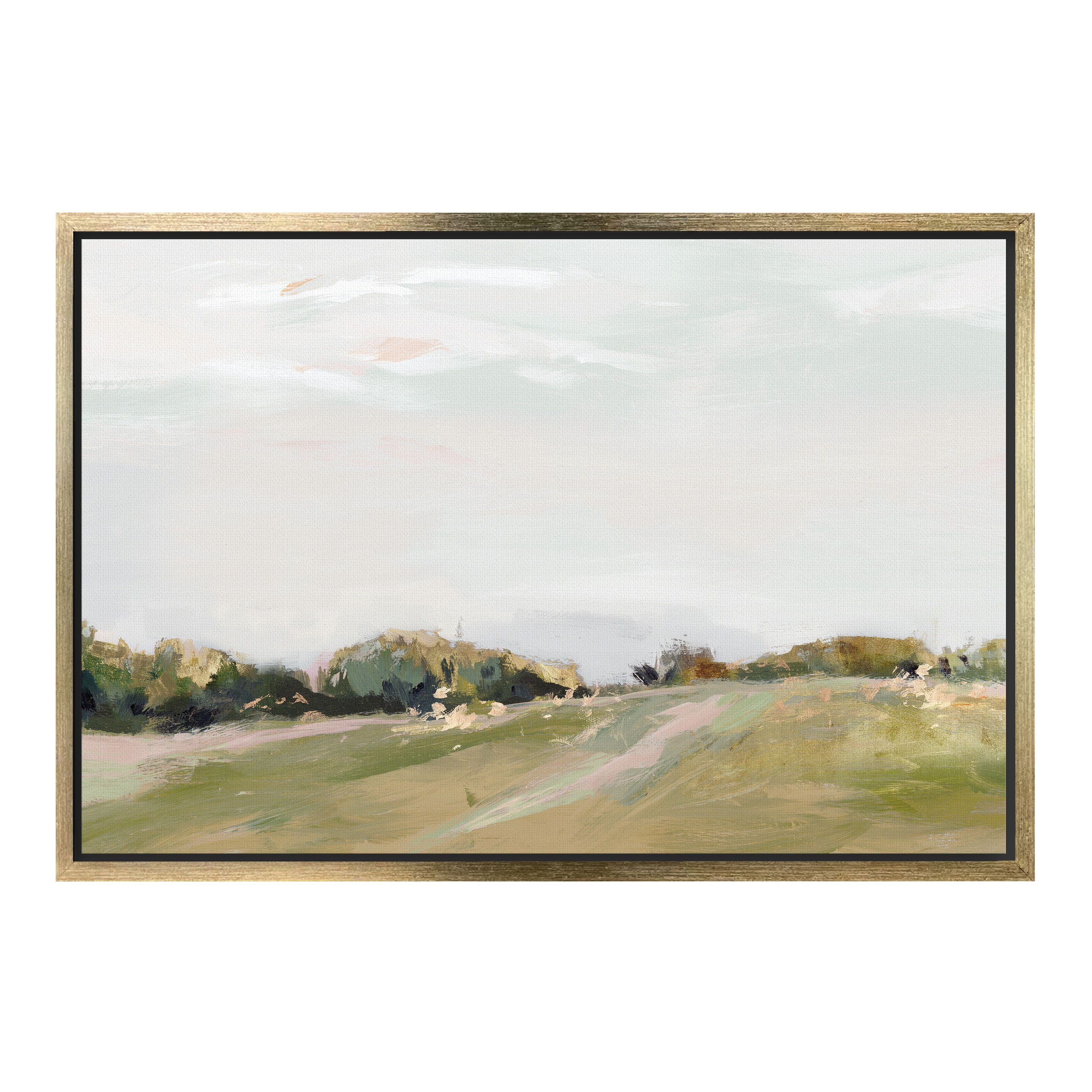 Golden Grasslands by Isabelle Z Framed Canvas Wall Art | World Market