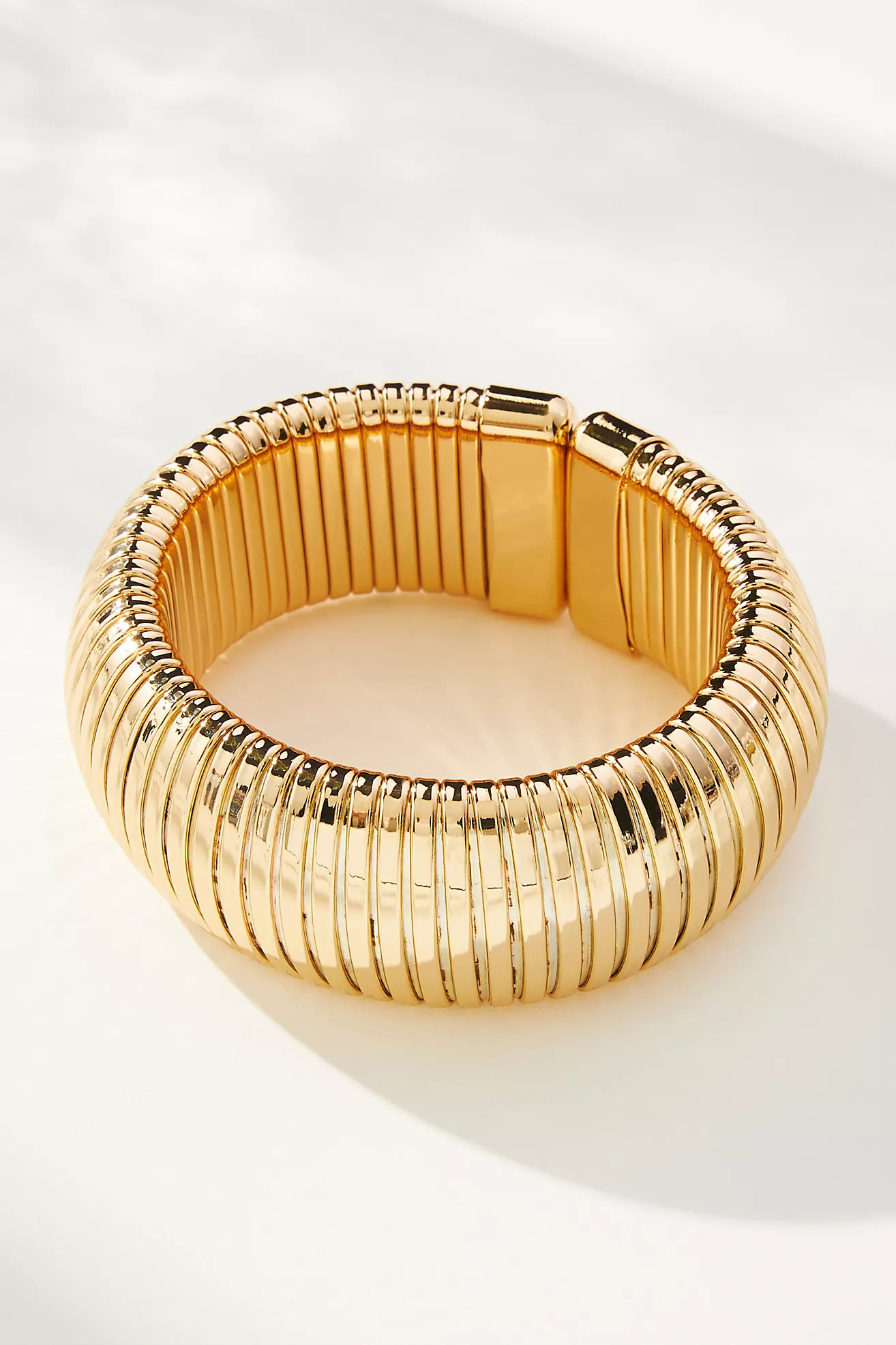 Wide Ribbed Bracelet | Anthropologie (US)