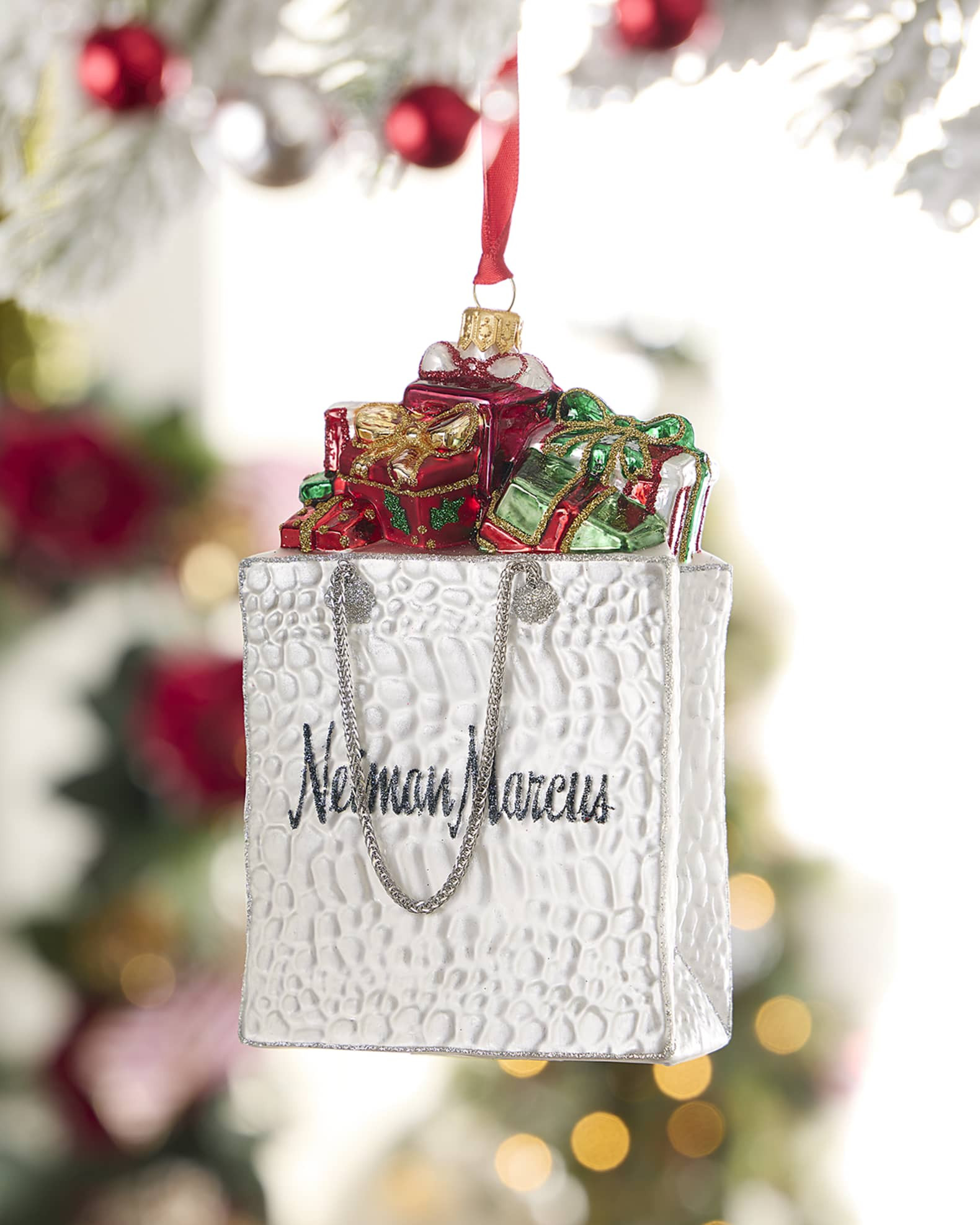 NM Bag Christmas Ornament | Neiman Marcus