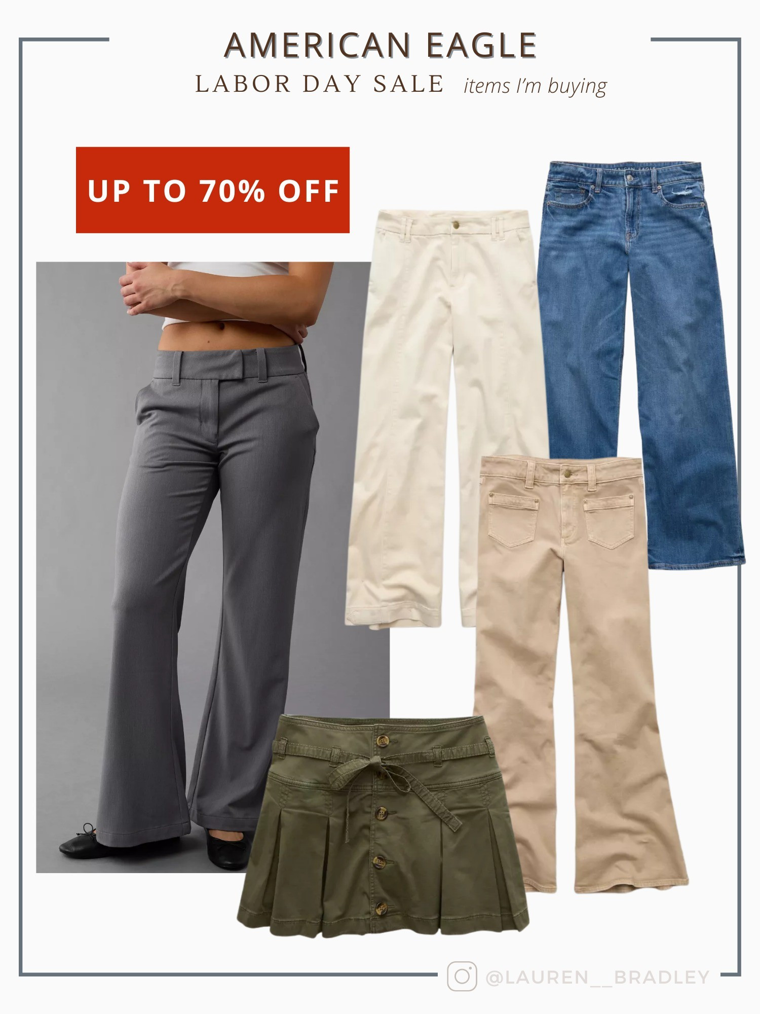 Labor day sales going strong. American Eagle is running up to 70% off some items and here's a few items I picked up myself!AE, jeans, denim, fall fashion, style guide, style series, amazon, abercrombie, target finds, summer transitional pieces

#LTKSeasonal #LTKSaleAlert #LTKFindsUnder50