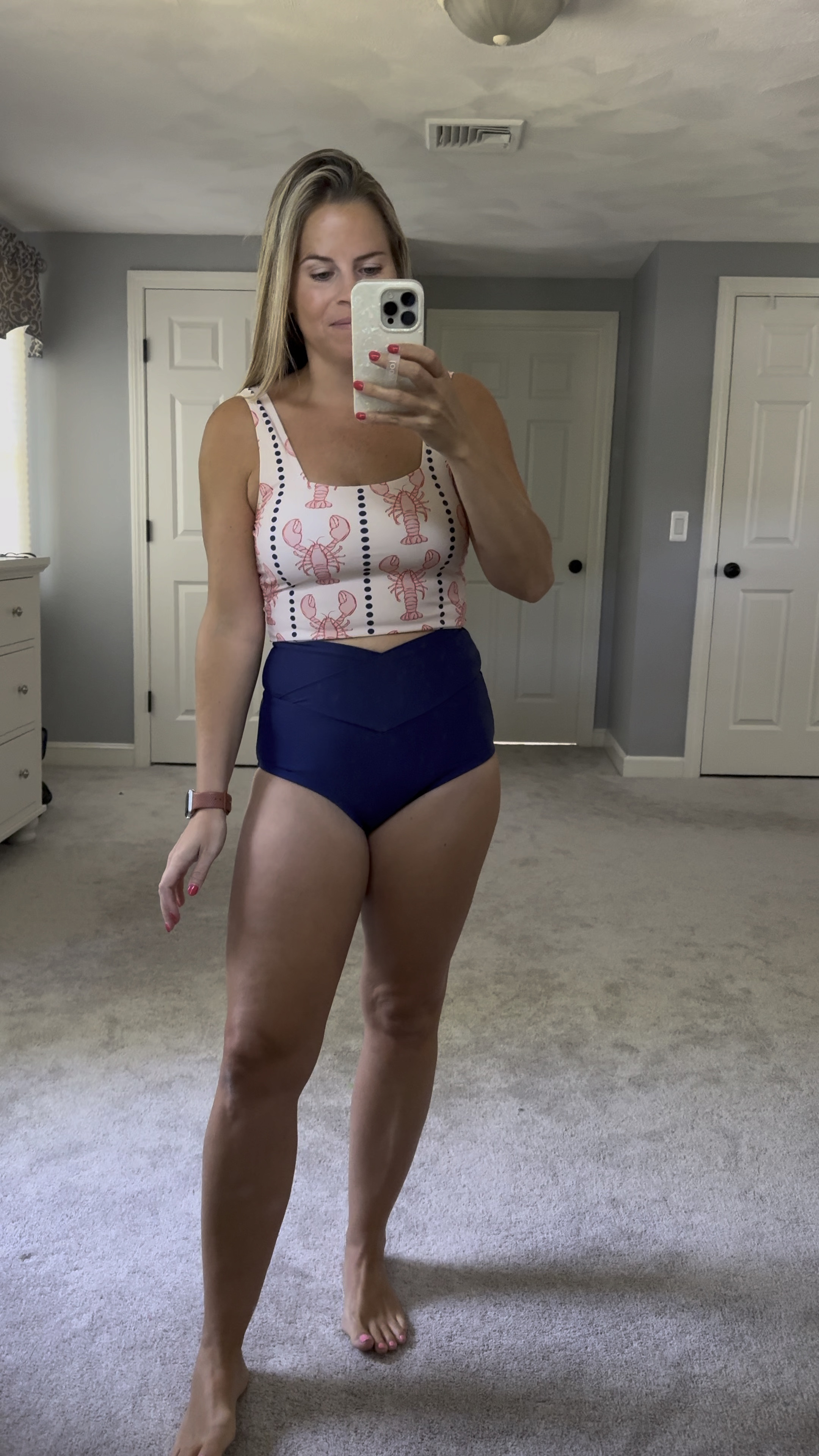 Coral reef swimsuits, high waisted bikini, tankini, full coverage swimsuit, lobster bathing suit, mom bathing suit, 
Size XS bottom, small top


#LTKFindsUnder50 #LTKSwim #LTKStyleTip