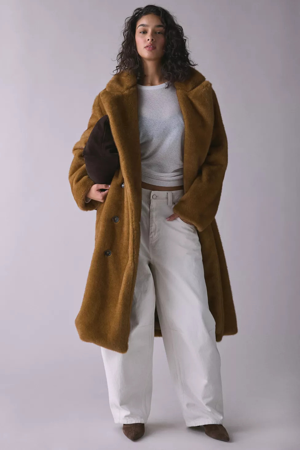 UO Scottie Oversized Long Faux Fur Coat | Urban Outfitters (US and RoW)