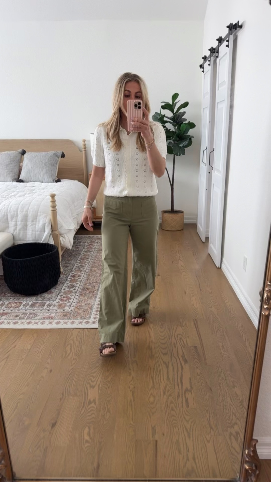 Love this outfit!!! 

Wearing a medium in this adorable sweater from Walmart!!! Small in the pants. 

Walmar fashion, Sarah Joy, spring outfit, Easter top 