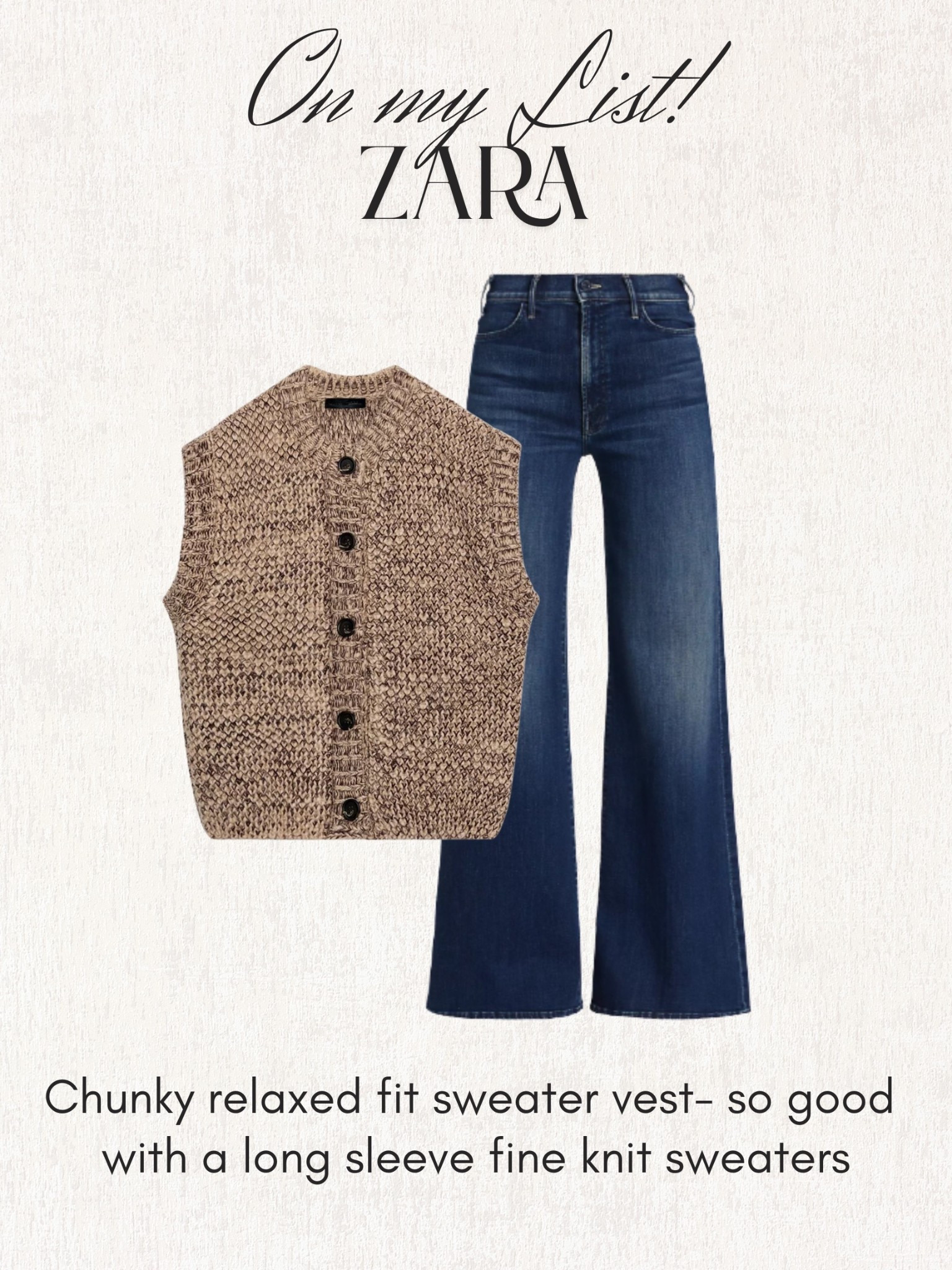 Love this sweater! It just arrived- has a relaxed fit perfect to pair over sweaters and turtlenecks

#LTKOver40 #LTKootd