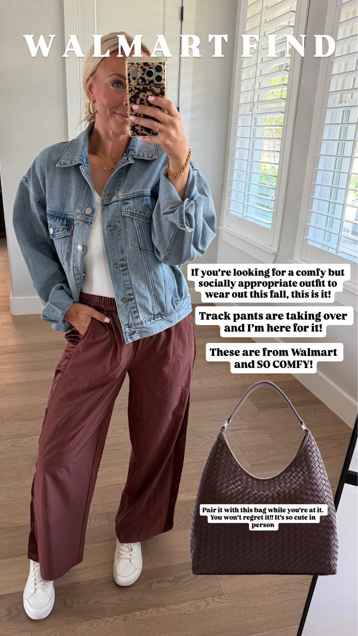 Walmart finds for fall! Track pants are taking over and kinda love it! Wearing a medium in these - they come in other colors too.

#LTKmomlife #LTKgrwm #LTKdayinmylife
