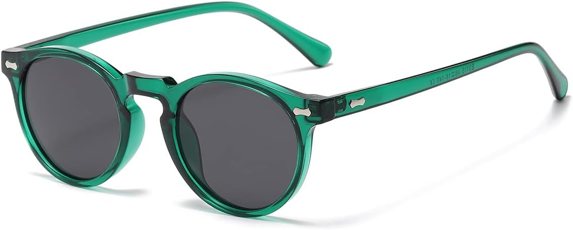 Gleyemor Vintage Polarized Sunglasses for Men Round Sunglasses UV400 Protection Retro Hand-crafte... | Amazon (US)