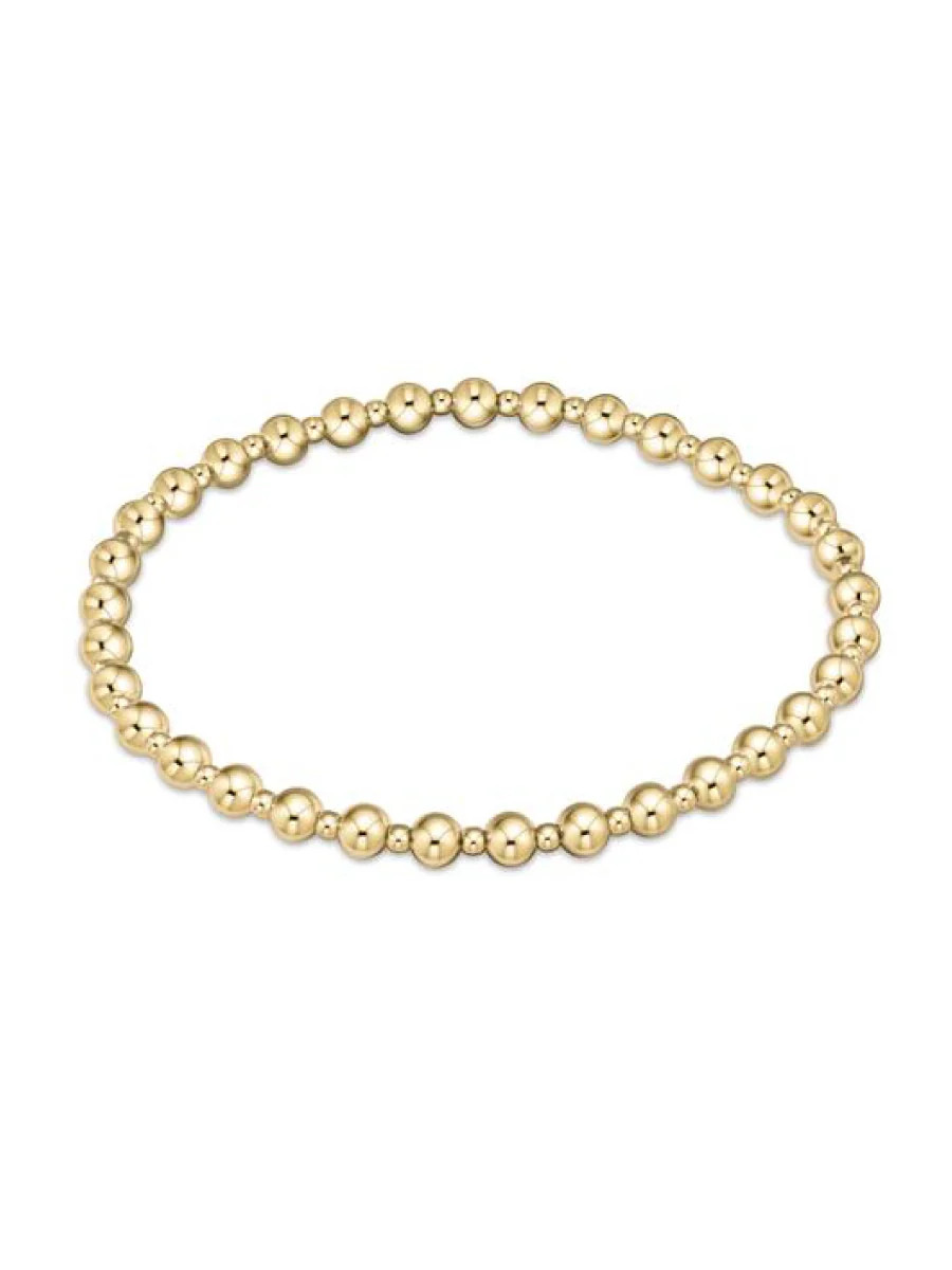 Classic Grateful Gold Bead Bracelet (3 Sizes) - 4mm - Southern Made | Shop Southern Made & Southern Made Tees
