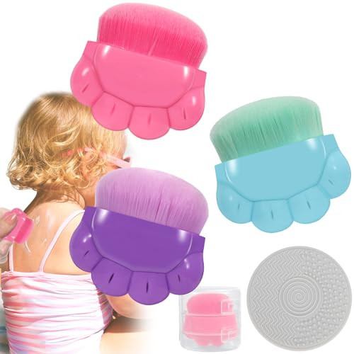 3 Pack Kids Sunscreen Applicator,Sunblock Buddy Brush with Protective Case,Sun Lotion Applicator Sun Cream Brush Set with Cleaning Pad | Amazon (US)