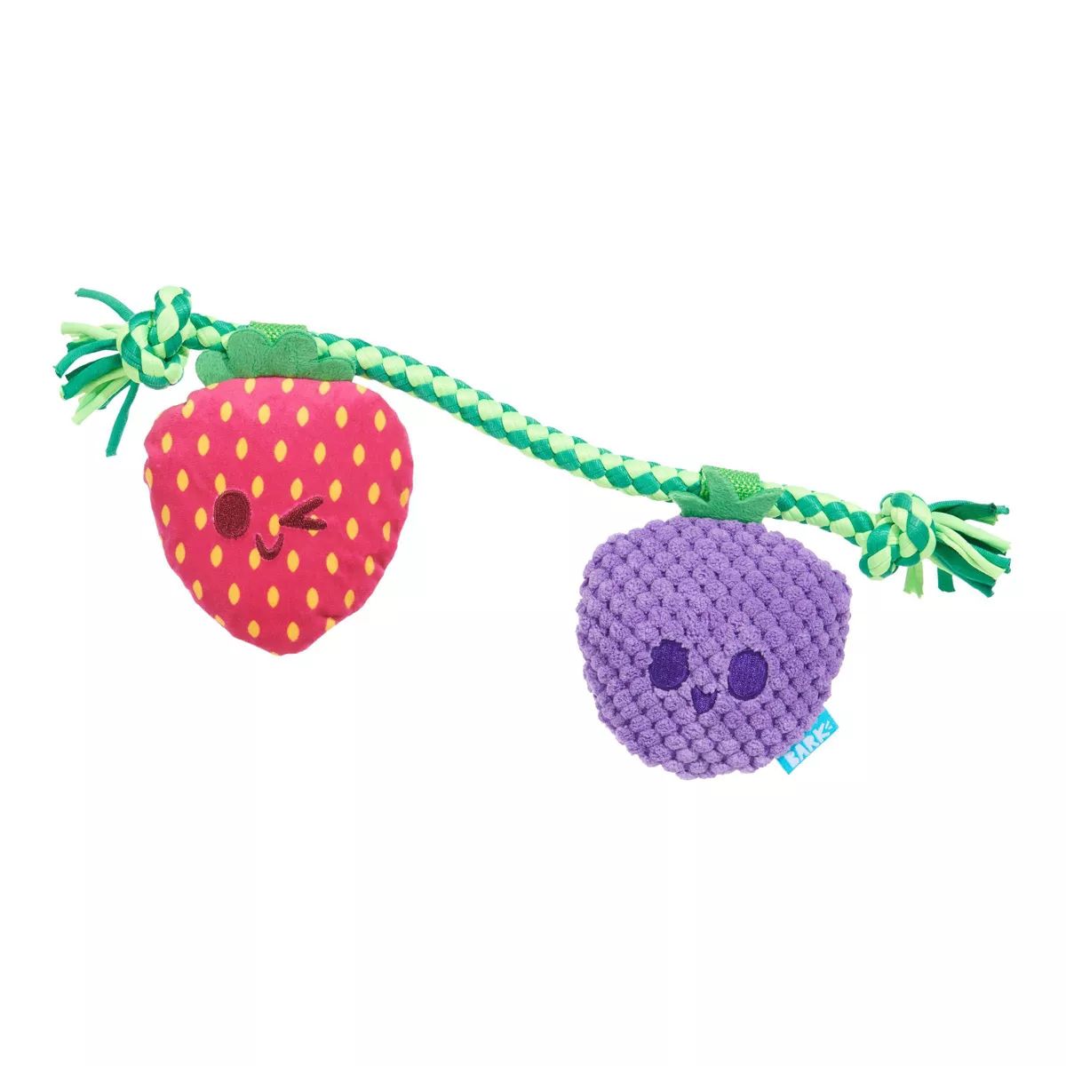 BARK 1.5" Best Berry Friends Rope and Plush Dog Toy | Target