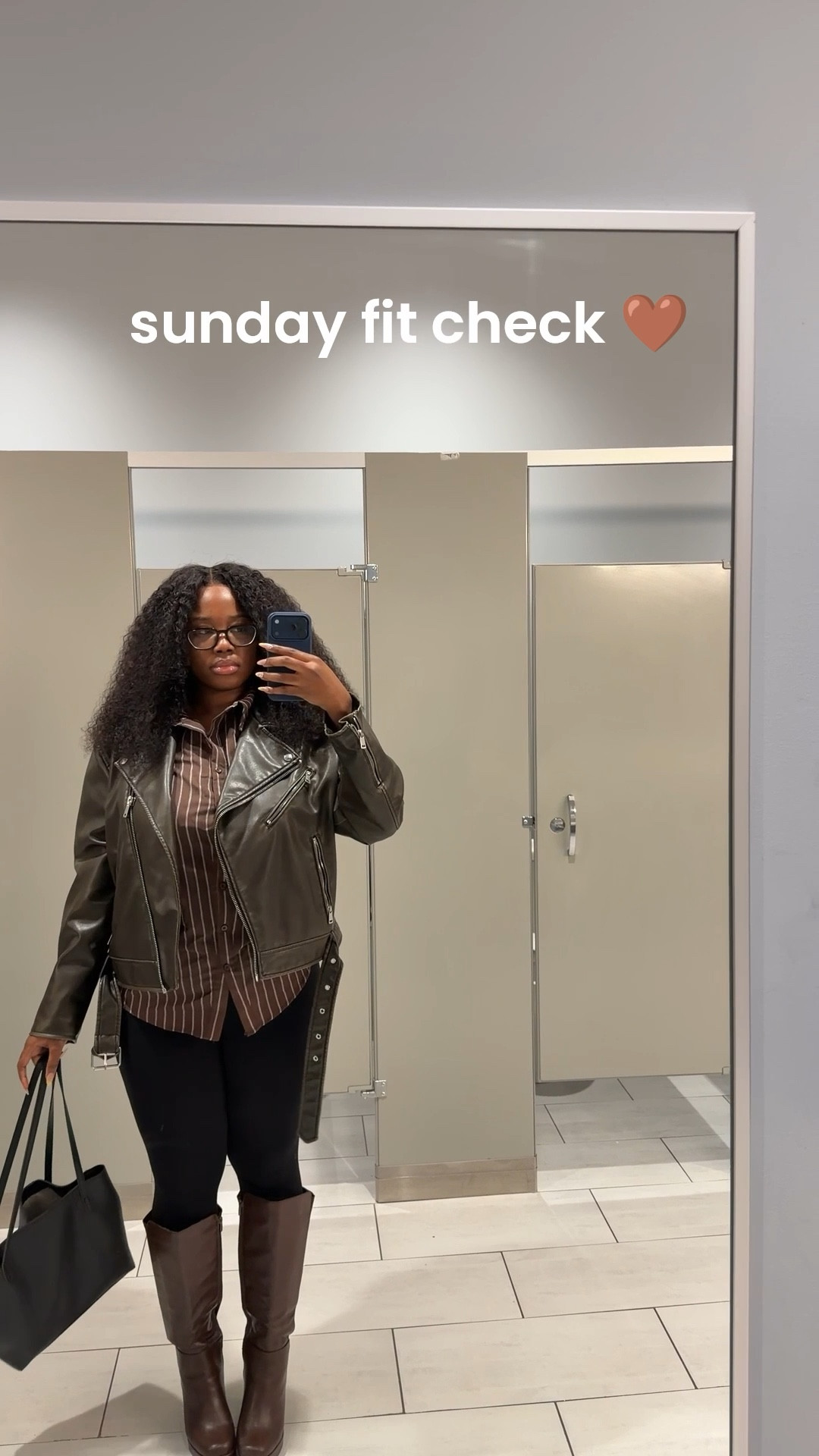 loved my outfit to church this week 🤎. 

leather jacket is from @Zara. leggings from @Garage Clothing (literally I’ve had this for almost 6+ years) and boots + blouse from SHEIN 🤎

#LTKcanada #LTKstyletip