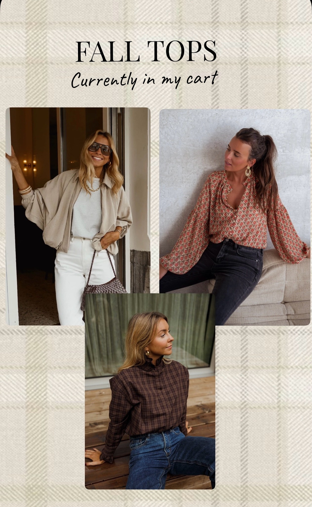 Fall tops, plaid, plaid top, plaid tops, fall fashion

#LTKSeasonal