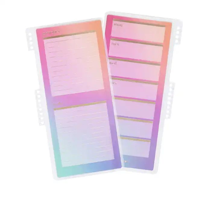 Colorblends Universal Snap-In Weekly Schedule Dashboard | Erin Condren | Erin Condren