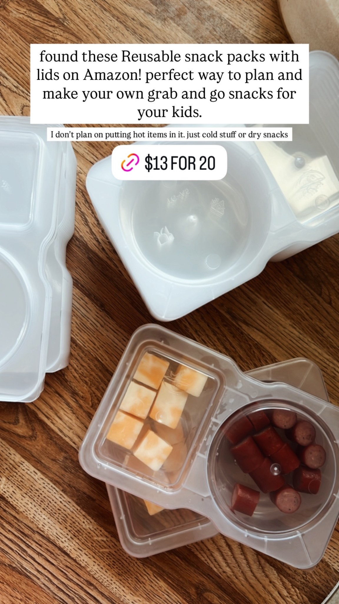 The containers are perfect for school lunches or on the go snacking for your kids. Amazon has this set of 20! 

#LTKKids #LTKfoodie #LTKmomlife