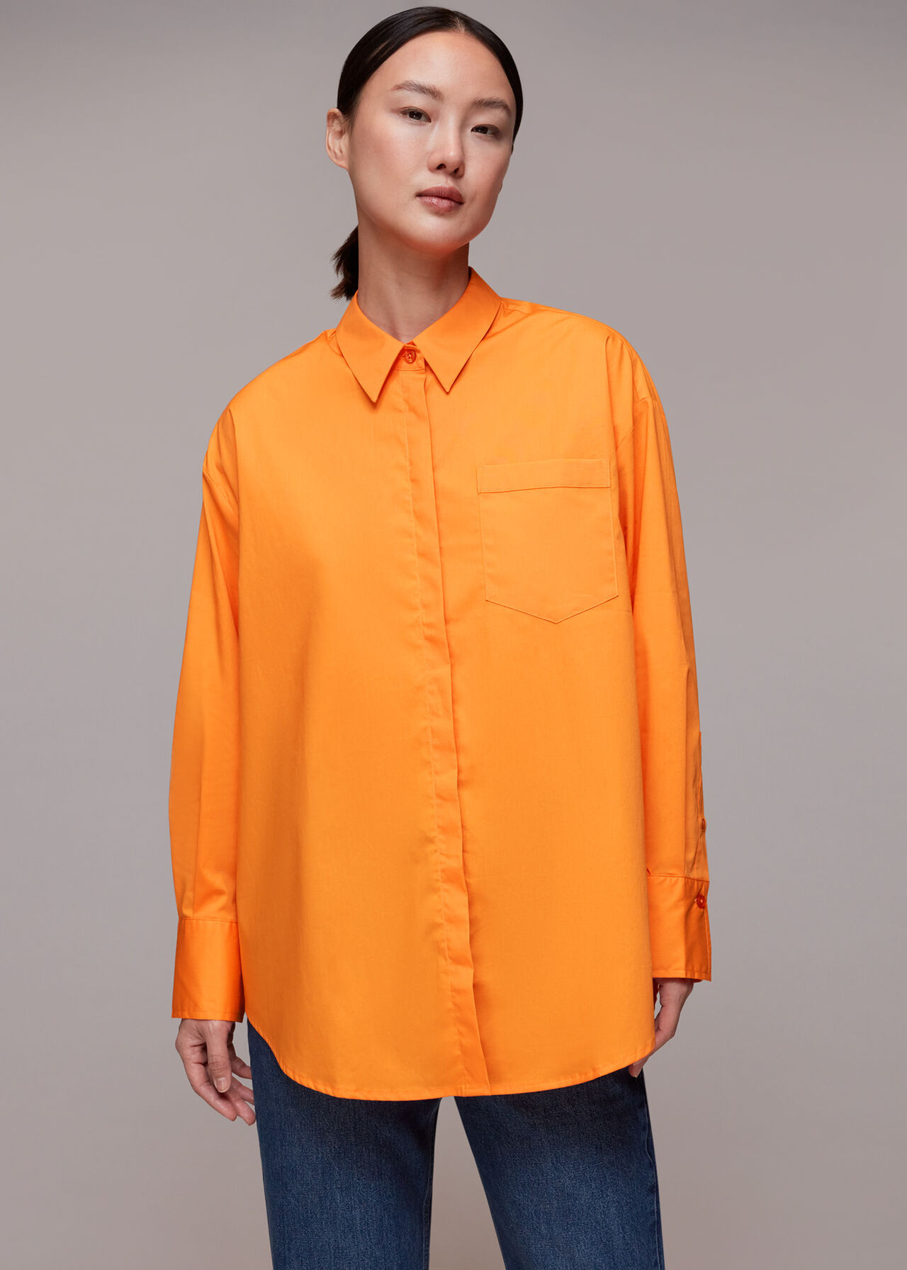Oversized Button Up Shirt | Whistles