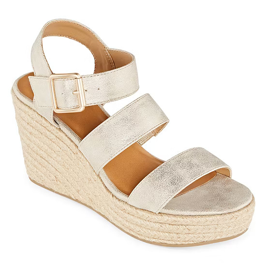 a.n.a Womens Jensen Wedge Sandals | JCPenney