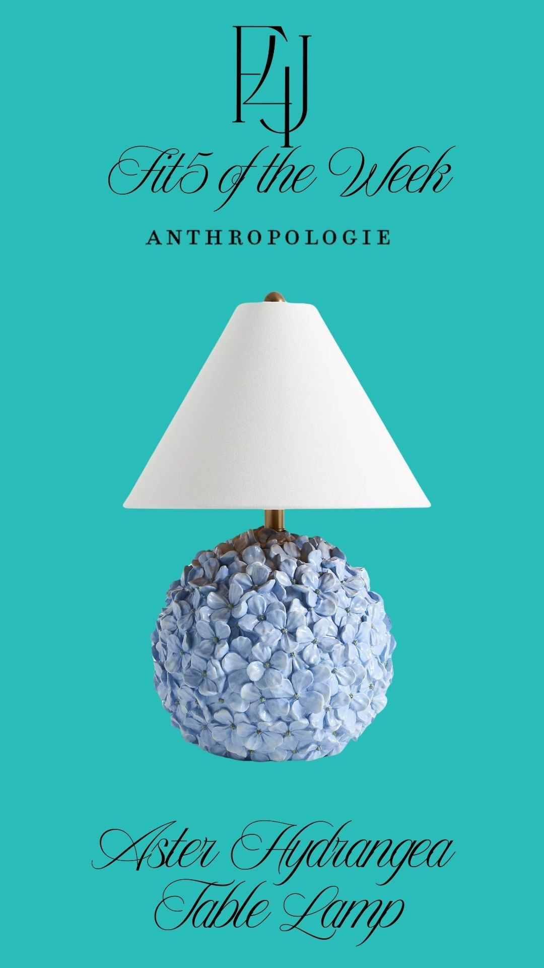 Super obsessed with this beautiful hydrangea table lamp! It would be perfect on an entryway console, in a bedroom, sitting on a bathroom vanity, etc! Talk about a statement! Receive 20% off through March 10th on orders of $100+ when using code "Anthro20."

Fit4Janine, Home, Decor, Inspire

#LTKSeasonal #LTKSaleAlert #LTKHome