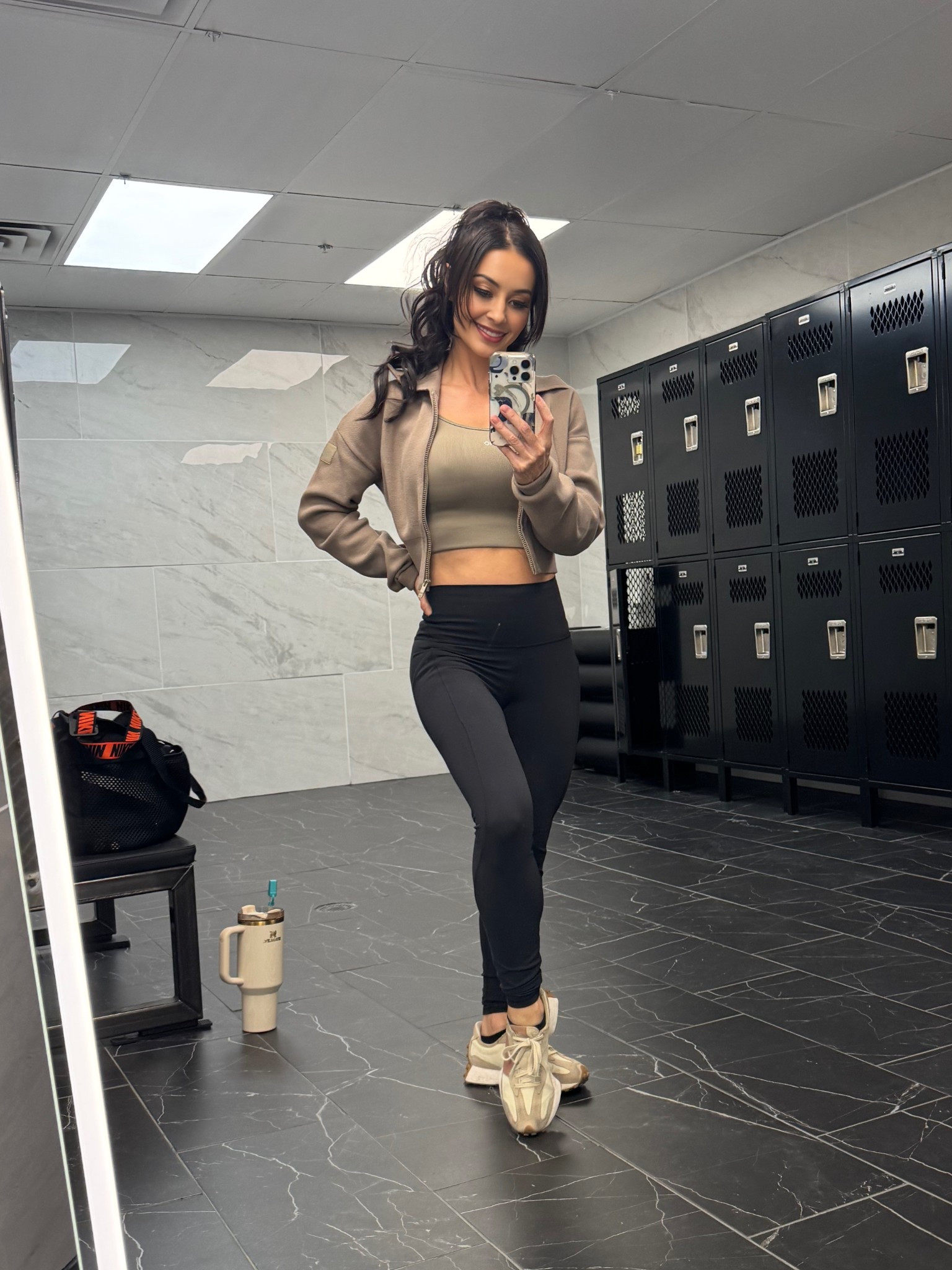 Alo! I'm obsessed with this top! It's incredibly comfortable - soft, breathable, and fits perfectly. Size Small. Color; light cocoa.

Scholar Knit Cropped Full Zip Jacket - Light Cocoa. Size small.
Gorgeous and versatile!
This is a beautiful, true-to-size piece.It's versatile enough to throw on over Pilates or yoga gear, yet chic enough to pair with jeans or even workwear. A great mix of comfort and elevated style. I would purchase it again in other colours.

#LTKStyleTip 

#LTKActive #LTKootd