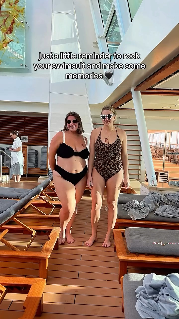LIFE IS TOOOOOO SHORT. i’m telling ya, the adventures and the memories are worth it, even if you’re not feeling the most comfy in your body. 

bachelorette cruise to celebrate my sister 🥰💍👙

#LTKMidsize #LTKTravel #LTKSwim