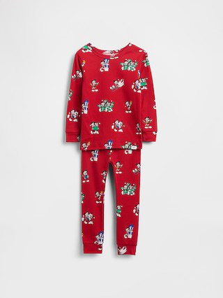 Gap × Disney Kids & Baby Organic Brushed Cotton Holiday PJ Set | Gap (US)
