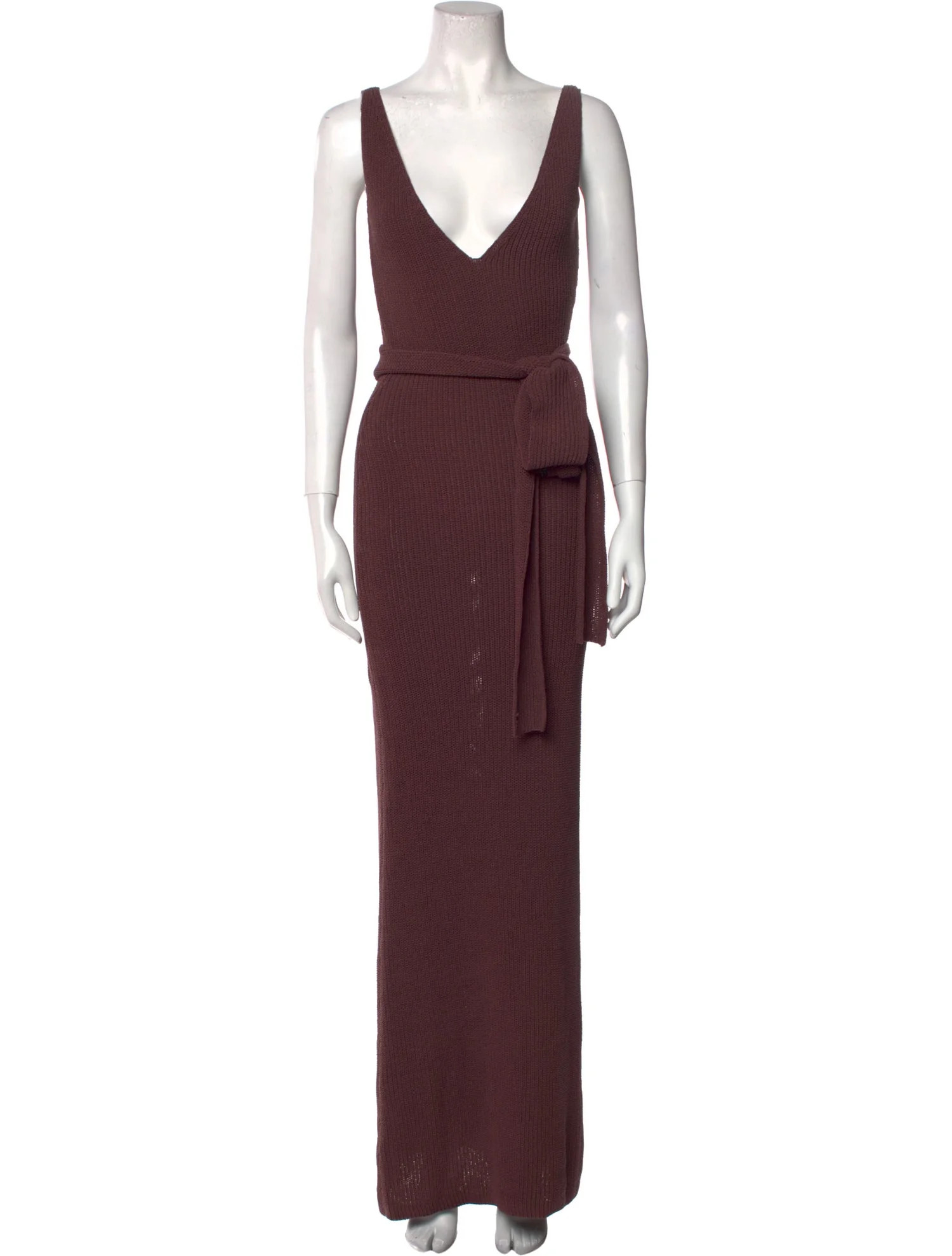 V-Neck Long Dress w/ Tags | The RealReal