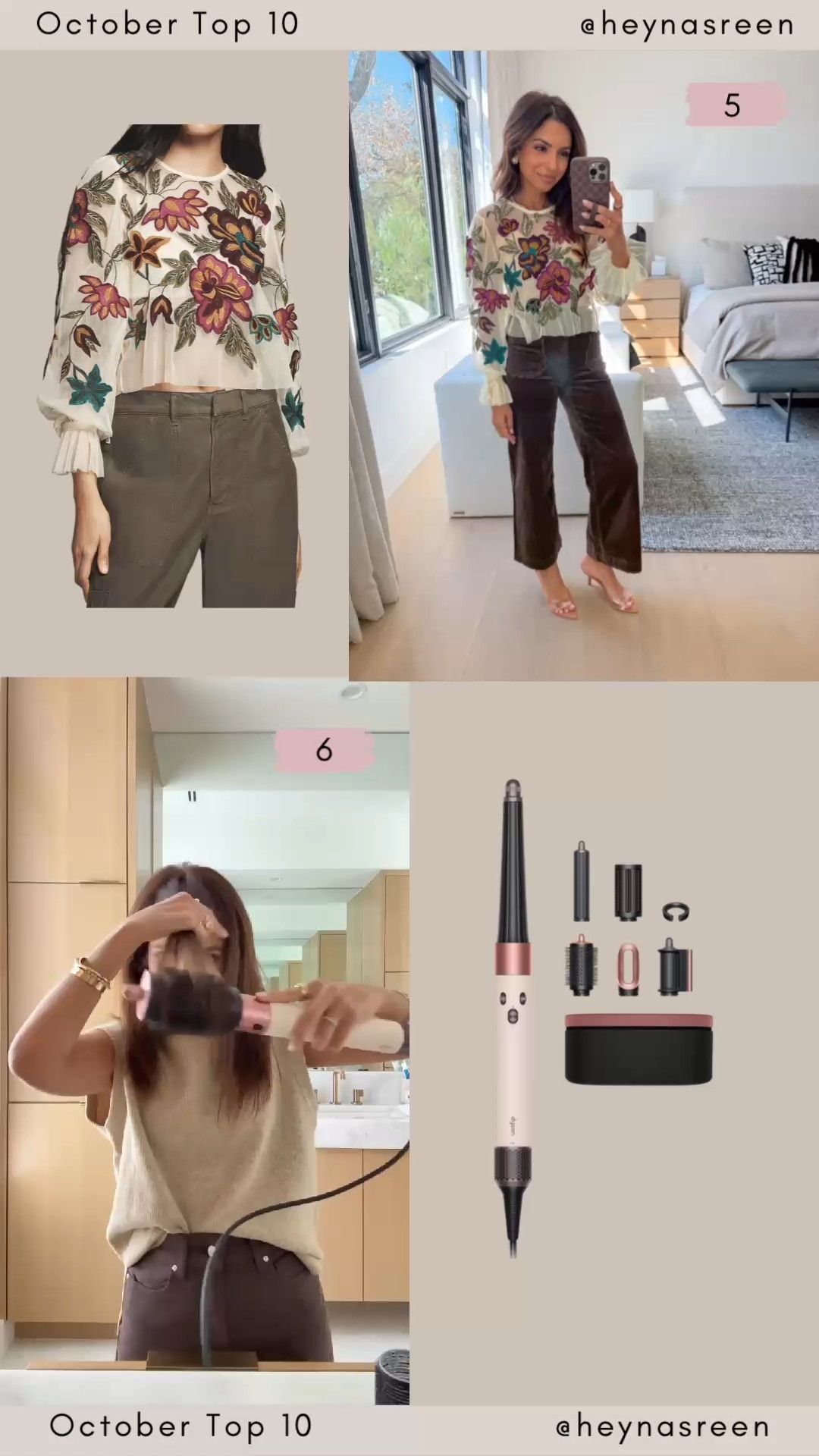 October Monthly Top 10: 
#5: Wearing an xxs petite blouse (could've done xs petite my true size), obsessed with the detail on this top!
#6: the Dyson Airwrap ID is one of my top hair tool items! 


#LTKPetite #LTKStyleTip