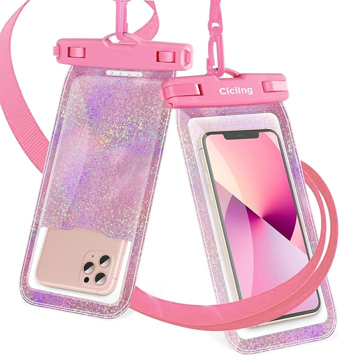 2 Pack Floating Waterproof Phone Pouch [Super Buoyancy & Airbag Floating] IPX8 Waterproof Phone C... | Amazon (US)